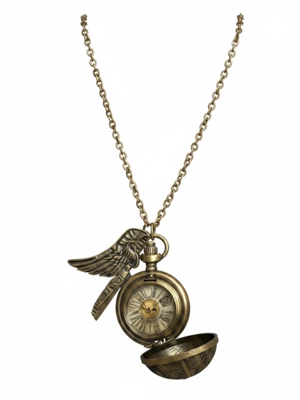 Harry Potter Golden Snitch Pendant Charm Necklace